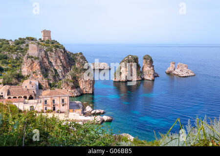 Scopello, Castellammare del Golfo, Trapani, Sicile, Italie Banque D'Images