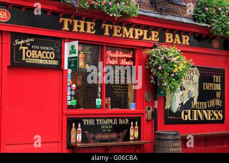 Pub, Temple Bar, Dublin, County Dublin, Leinster, Irlande, Europe Banque D'Images