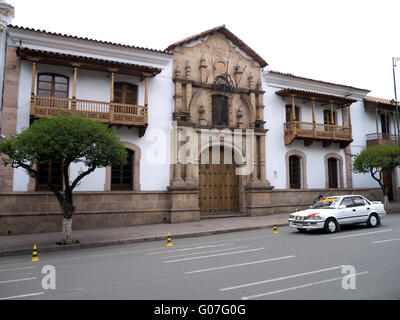 Casa de la Libertad, bâtiments coloniaux à Plaza de 25 de Mayo, Sucre, Bolivie, Amérique du Sud Banque D'Images