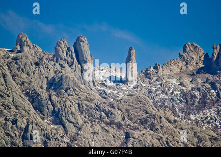 Le parc national de la montagne du Velebit sculptures en pierre Banque D'Images