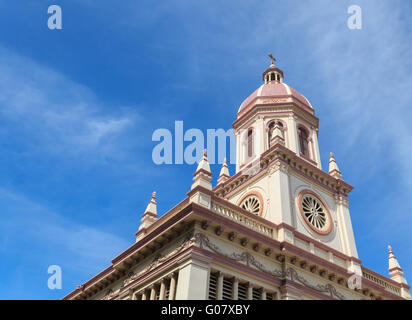 L'Église catholique de Santa Cruz, en perspective Banque D'Images