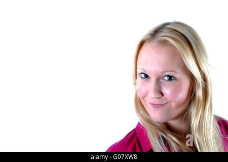 Blonde woman Banque D'Images