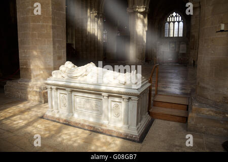 Tombe de William Connor Magee, 1821-1891. Seigneur archevêque de York, en Angleterre, la cathédrale de Peterborough Banque D'Images