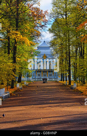 L'Ermitage pavillon dans le parc de Catherine à Pouchkine Banque D'Images