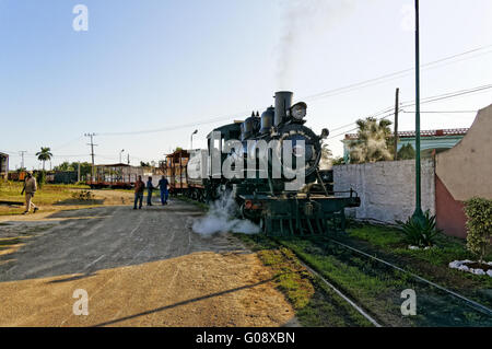 Locomotive à vapeur, José Smith Comas, Cuba Banque D'Images