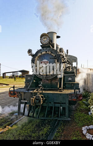 Locomotive à vapeur, José Smith Comas, Cuba Banque D'Images