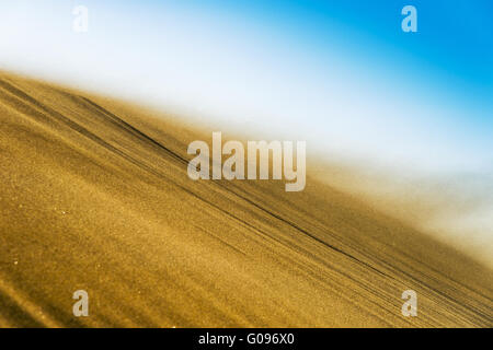 Tempête de sable dans les dunes Banque D'Images