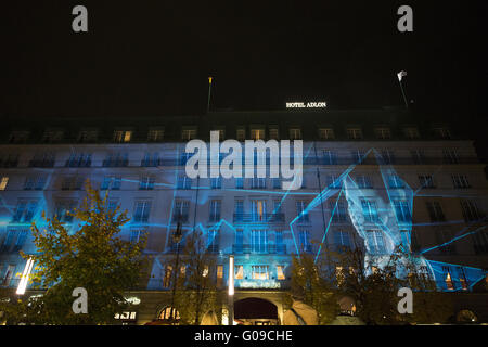 De penning officiel le Festival de la lumière. Banque D'Images