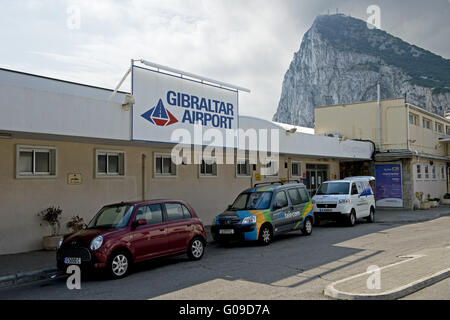 L'Aéroport International à Gibraltar Banque D'Images