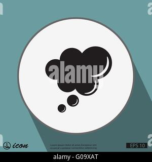 L'icône de discours bulle Illustration de Vecteur