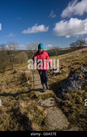 Le circuit du réservoir marche Stocks près de Slaidburn dans le Lancashire Banque D'Images