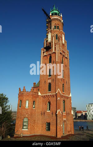 Lumière haut de gamme phare Bremerhaven Banque D'Images