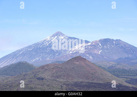 Vue panoramique sur le versant nord du volcan Teide Banque D'Images