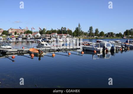 Le Harnosands Marina Banque D'Images