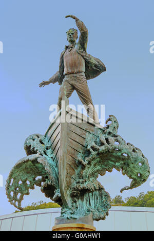 Monument à la voie d'évacuation pour les Forces Alliées Alesund Banque D'Images