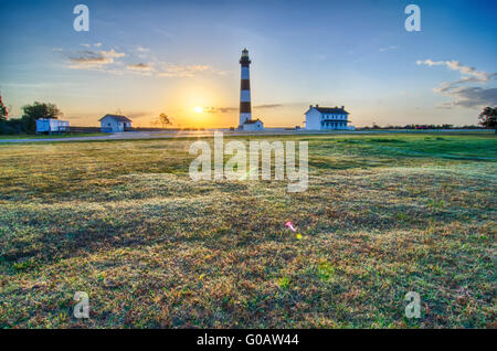 Bodie Island Lighthouse OBX Cap Hatteras en Caroline du Nord Banque D'Images