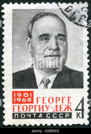 Urss - 1965 : montre Gheorghe Gheorghiu-Dej (1901-1965), Président du Conseil de l'État roumain (1961-1965) Banque D'Images