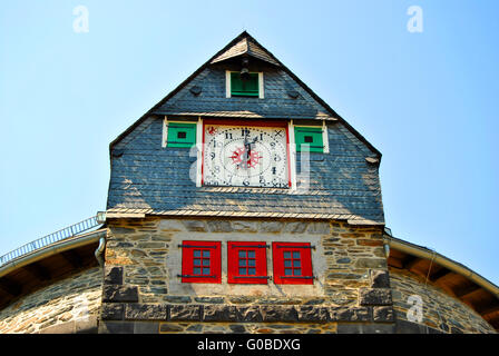 Clock Tower House Solingen Burg Banque D'Images