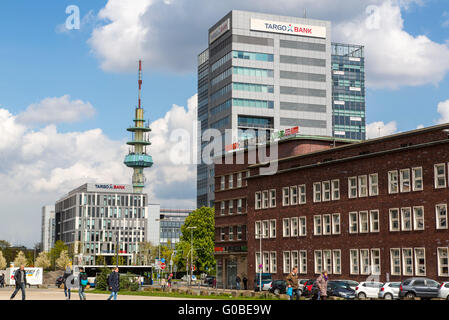 Bâtiment de Targo Bank, centre de service, à Duisburg, Allemagne Banque D'Images