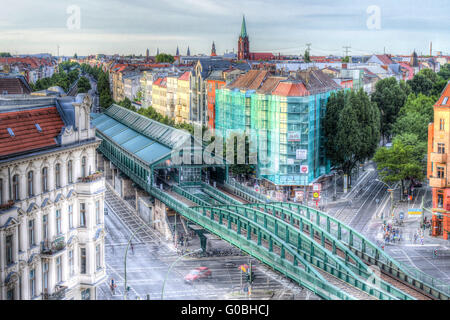 Berlin, U-Bahn Eberswalder Straße Banque D'Images