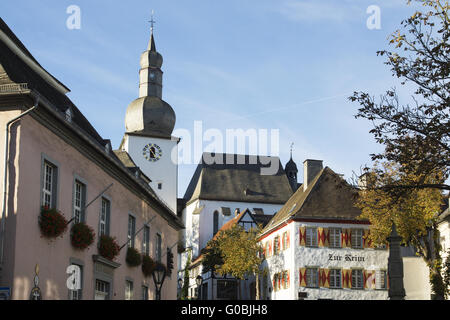Vieux marché à Arnsberg, Allemagne Banque D'Images