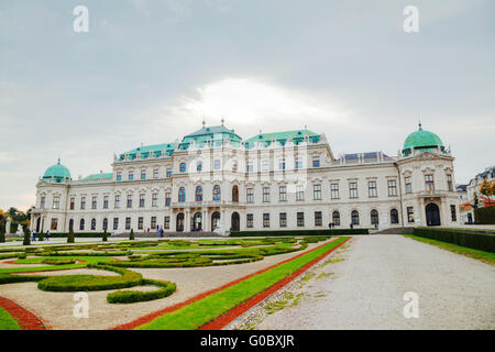 Le palais du Belvédère à Vienne, Autriche le matin Banque D'Images
