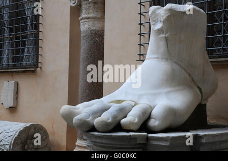 Pied Gauche du colosse de Constantine Banque D'Images