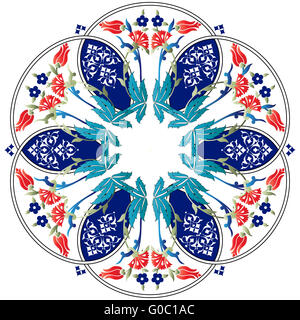 Série design motifs ottoman couleur 91 Banque D'Images