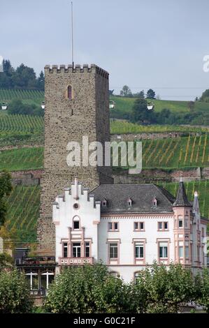 Château Boosenburg Ruedesheim Banque D'Images