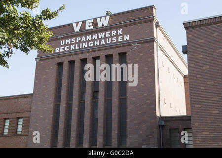 La station relais historique à Recklinghausen, Allemand Banque D'Images