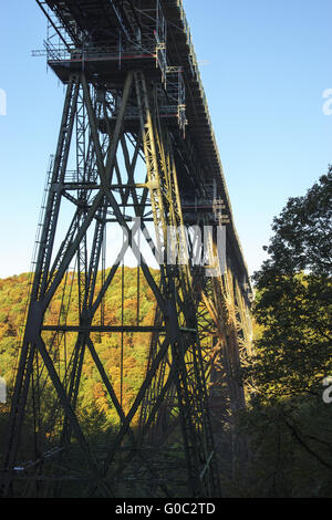 Muengstener Bridge près de Solingen, de restauration 2014 Banque D'Images