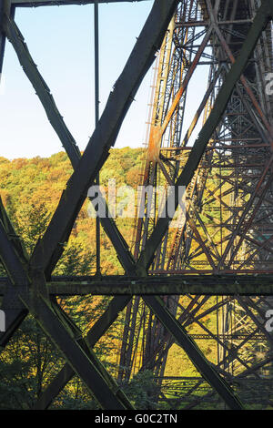 Muengstener Bridge près de Solingen, de restauration 2014 Banque D'Images