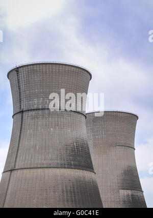 La centrale nucléaire de Rancho Seco tours de refroidissement Banque D'Images