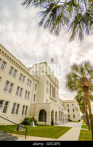 L'ancienne citadelle capus bâtiments de Charleston en Caroline du Sud Banque D'Images