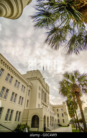 L'ancienne citadelle capus bâtiments de Charleston en Caroline du Sud Banque D'Images