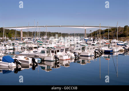 Port de Bénodet en France Banque D'Images