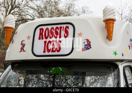 Des glaces italiennes van dans Bloomsbury, London Borough of Camden, Greater London, Angleterre, Royaume-Uni Banque D'Images