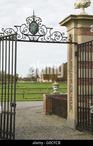 À la porte de château fort Vaux, Allemagne Banque D'Images