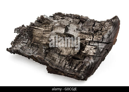 Charred bunt, isolé sur fond blanc Banque D'Images