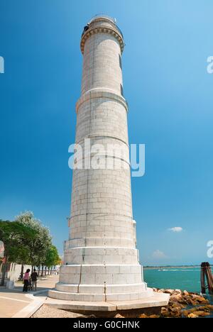 Le phare sur l'île de Burano près de Venise Banque D'Images