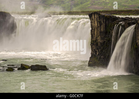 Les Cascades Godafoss Akureyri Islande Banque D'Images