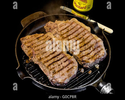 Steak de surlonge à mettre l'eau à la bouche Banque D'Images