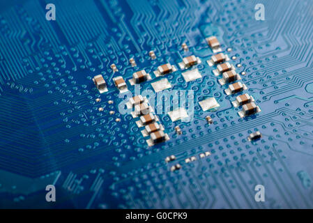 La technologie microélectronique dans l'industrie informatique Banque D'Images