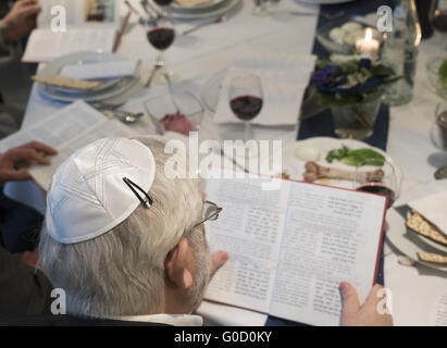 Nuit du Seder Banque D'Images