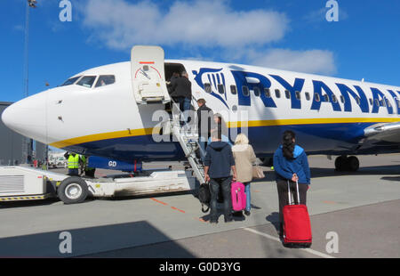 Ryanair Boeing 737 avion de la compagnie aérienne. Banque D'Images