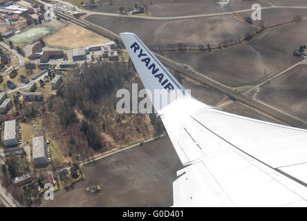 Ryanair Boeing 737 avion de la compagnie aérienne. Banque D'Images