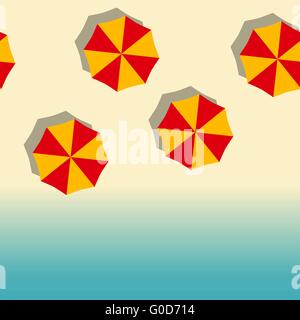 Transparent vertical beach Illustration de Vecteur