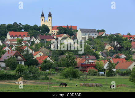 La péninsule de Tihany en Hongrie Banque D'Images