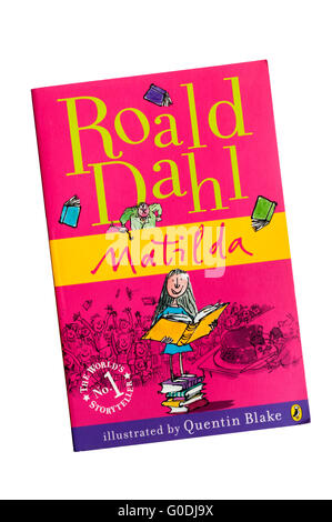 Une copie de Mathilde par Roald Dahl, illusttrated par Quentin Blake. D'abord publié en 1988. Banque D'Images