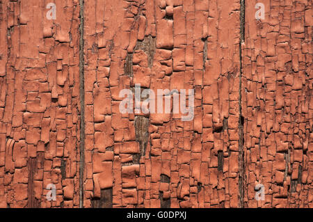 Old grunge mur conseil en bois peint patiné Banque D'Images